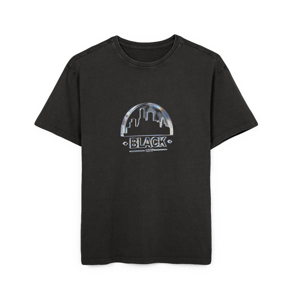Black City Premium - Men's Acid Washed Heavy Oversize Tee