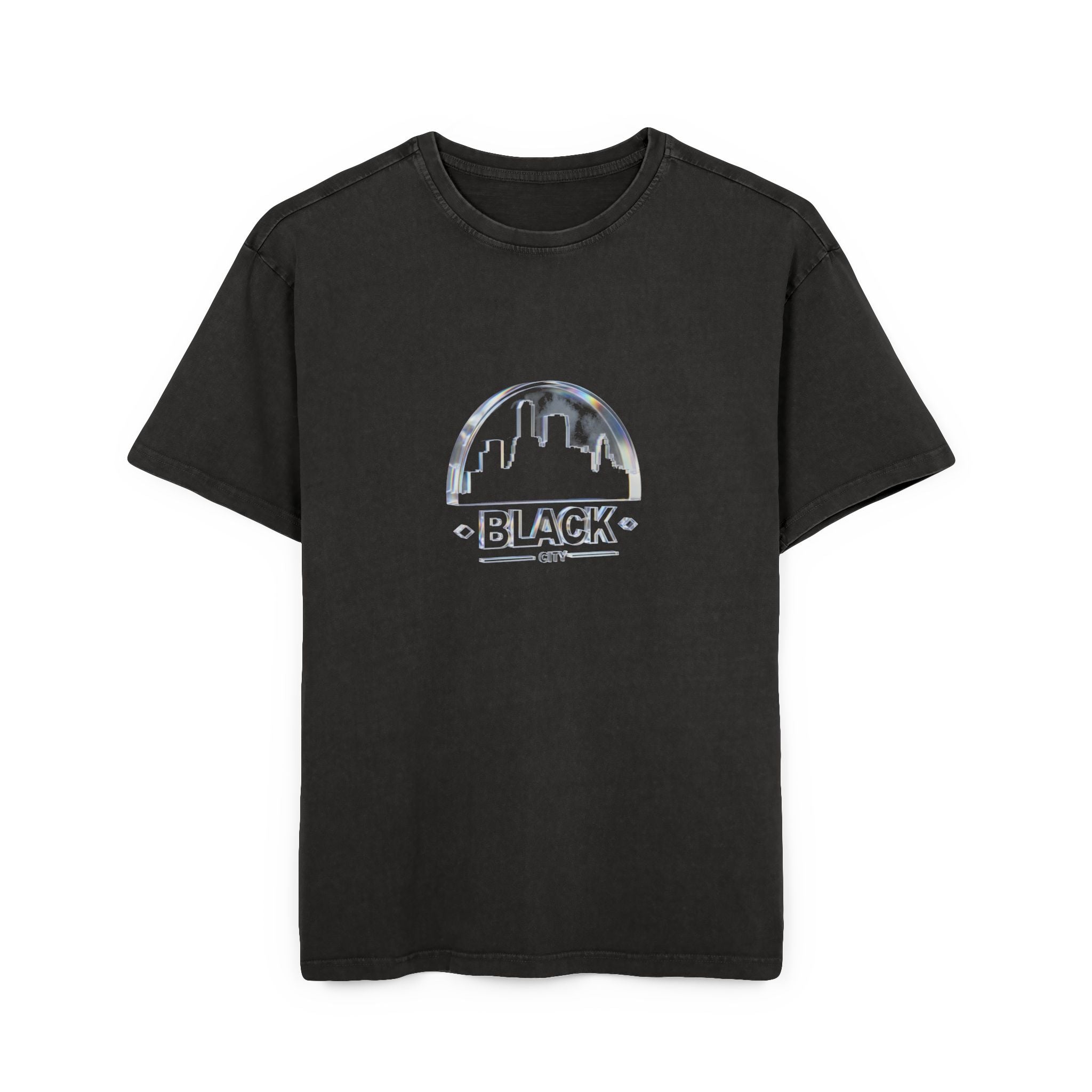 Black City Premium - Men's Acid Washed Heavy Oversize Tee