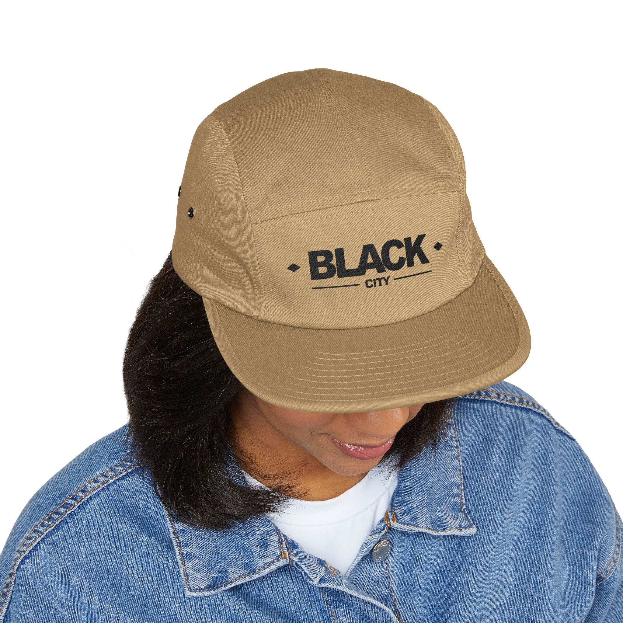 Black City Premium - Panel Cap (Embroidery)