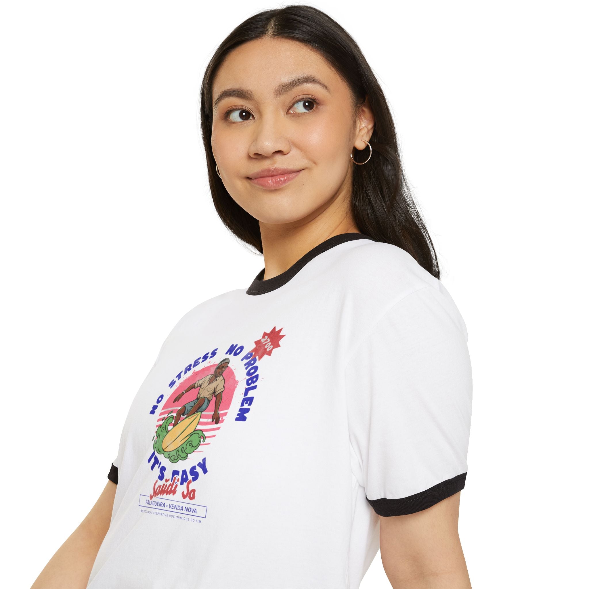 Saudi Só - Unisex Cotton Ringer T-Shirt